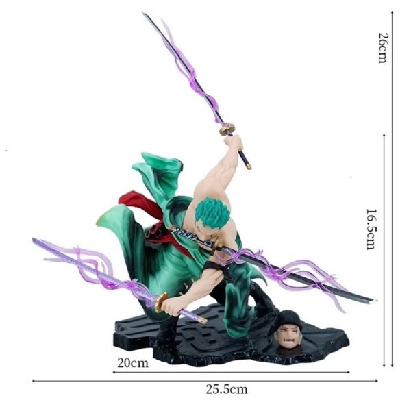 ACTION FIGURE Roronoa zoro três lâminas Sa-máximo ONE PIECE